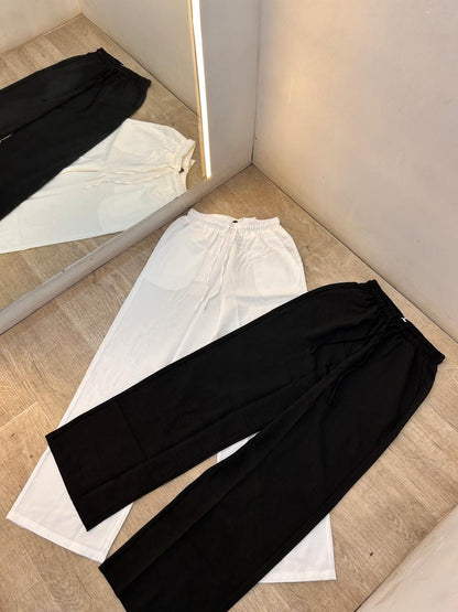 Relaxed Wide-Leg Linen Pants